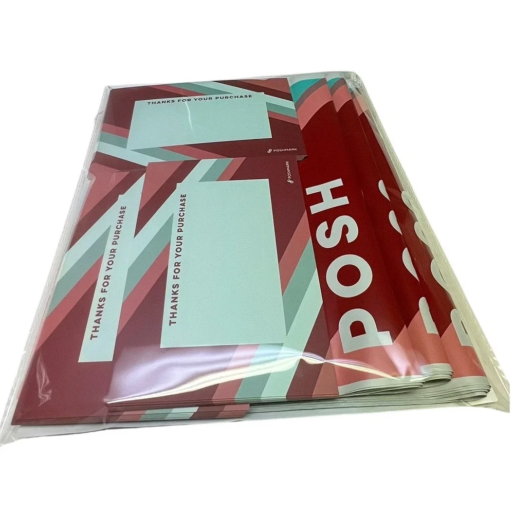 Poshmark Poly Mailers Bundle 30 Self Seal Bags 30 Thank You Cards 36 Stickers